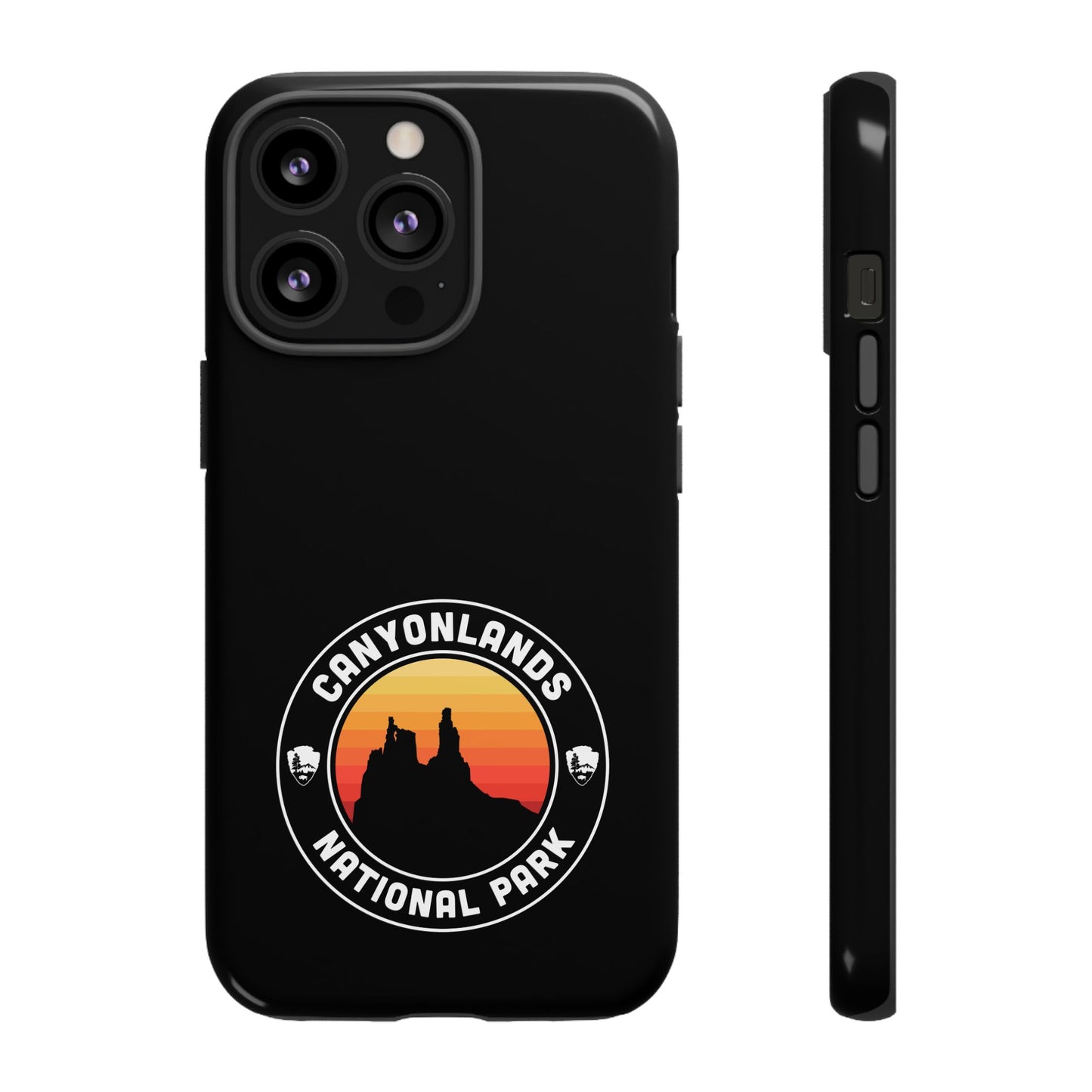 Canyonlands National Park Phone Case - Round Emblem Design