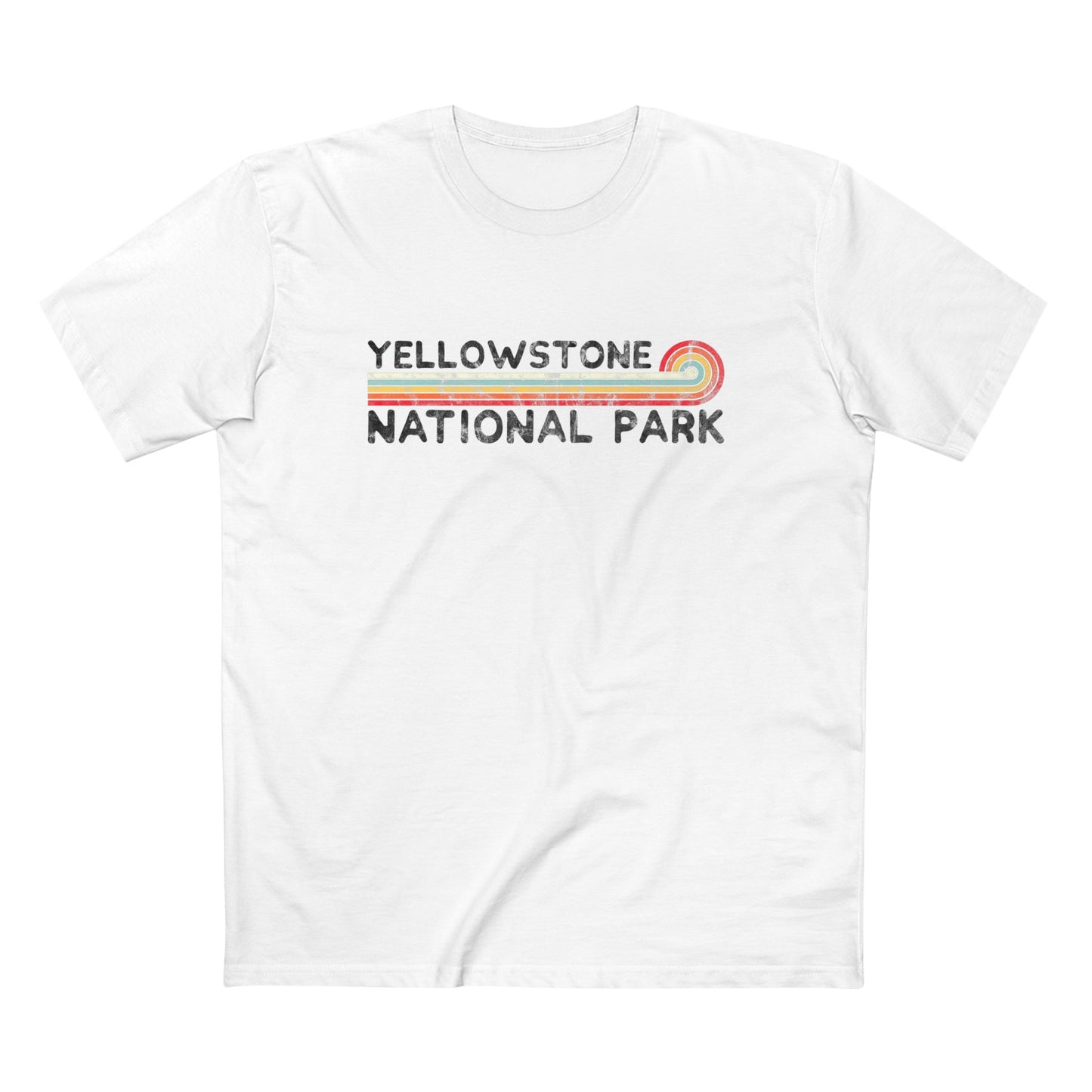 Yellowstone National Park T-Shirt - Vintage Stretched Sunrise