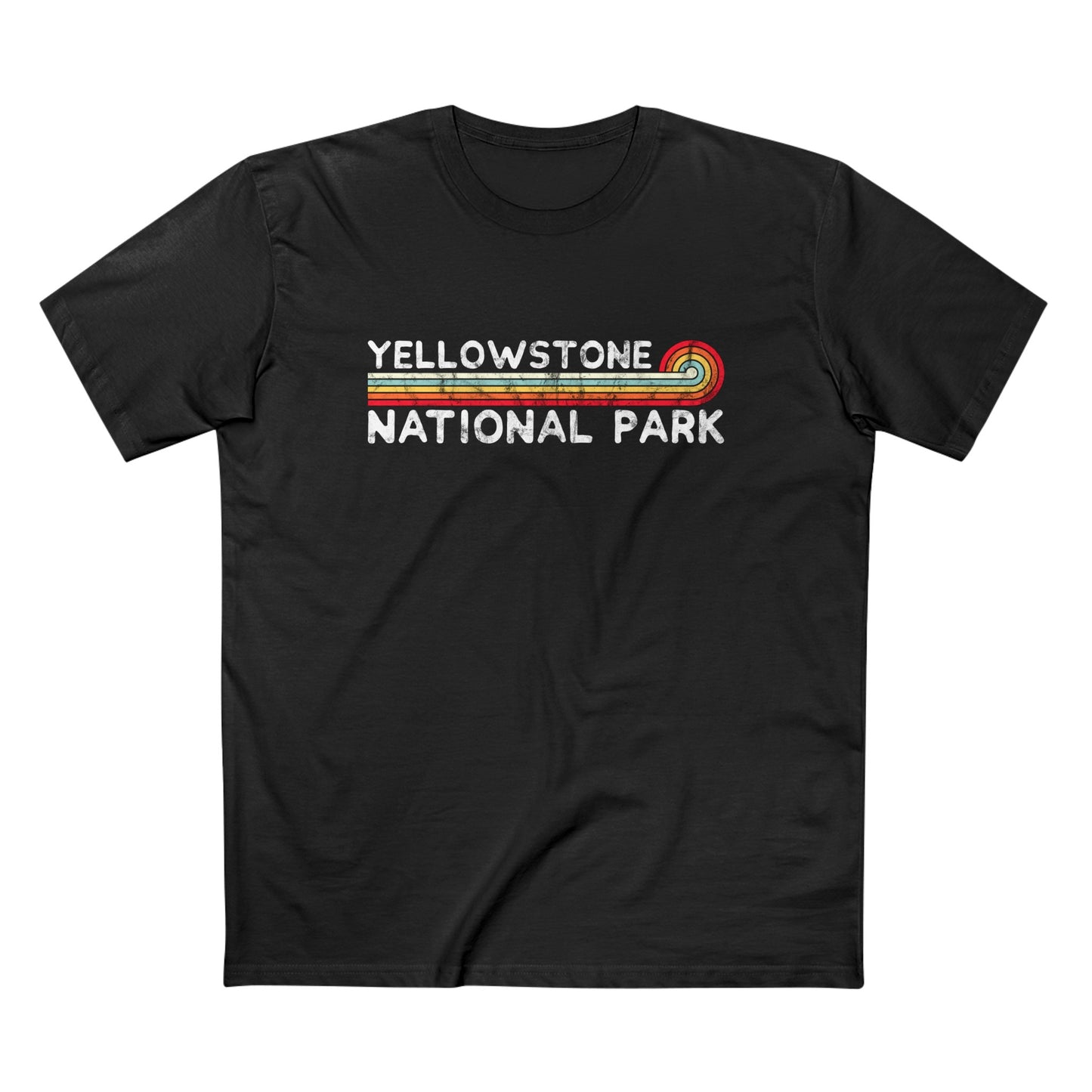 Yellowstone National Park T-Shirt - Vintage Stretched Sunrise