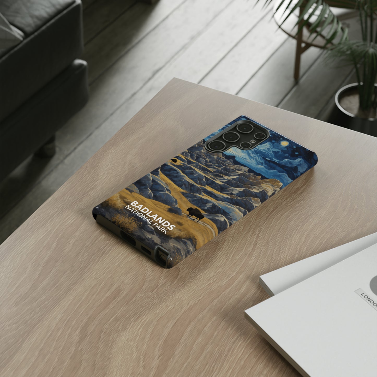 Badlands National Park Phone Case - Starry Night