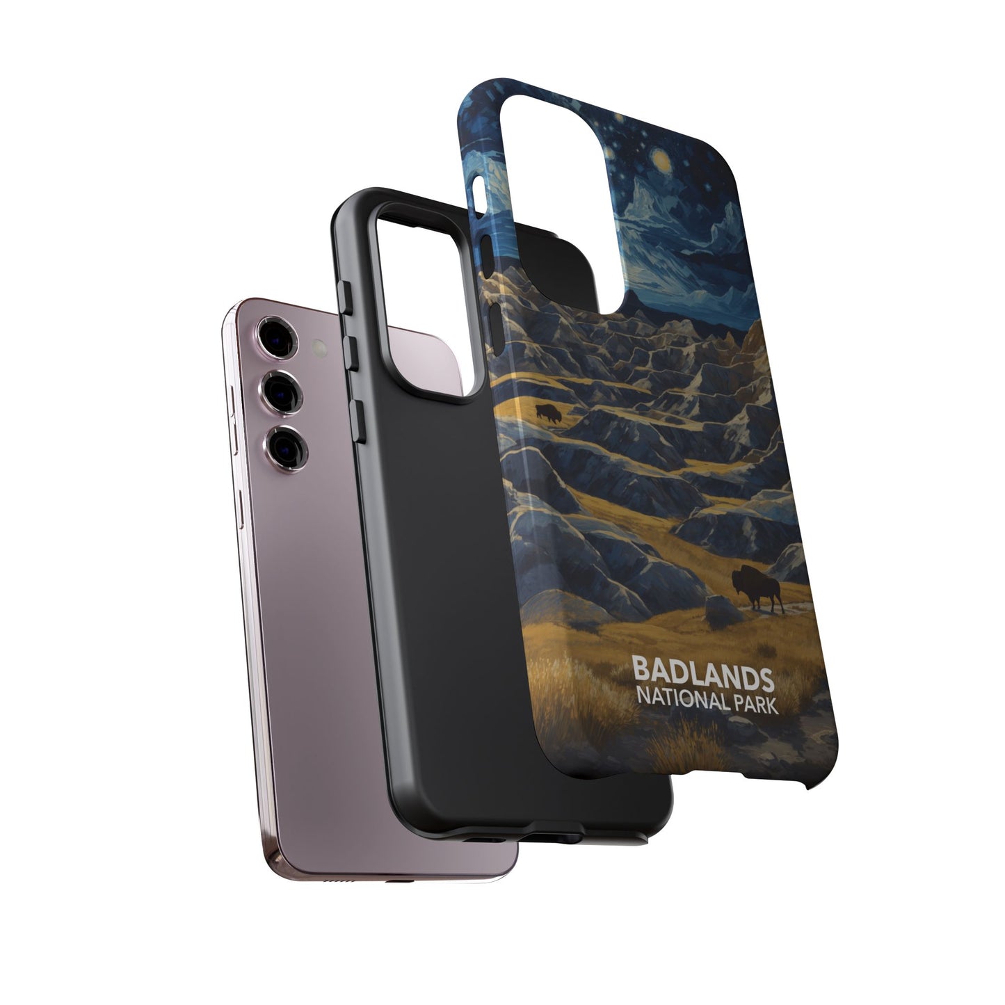 Badlands National Park Phone Case - Starry Night