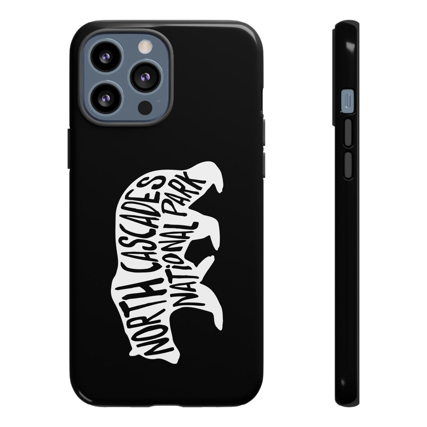 North Cascades National Park Phone Case - Black Bear Design