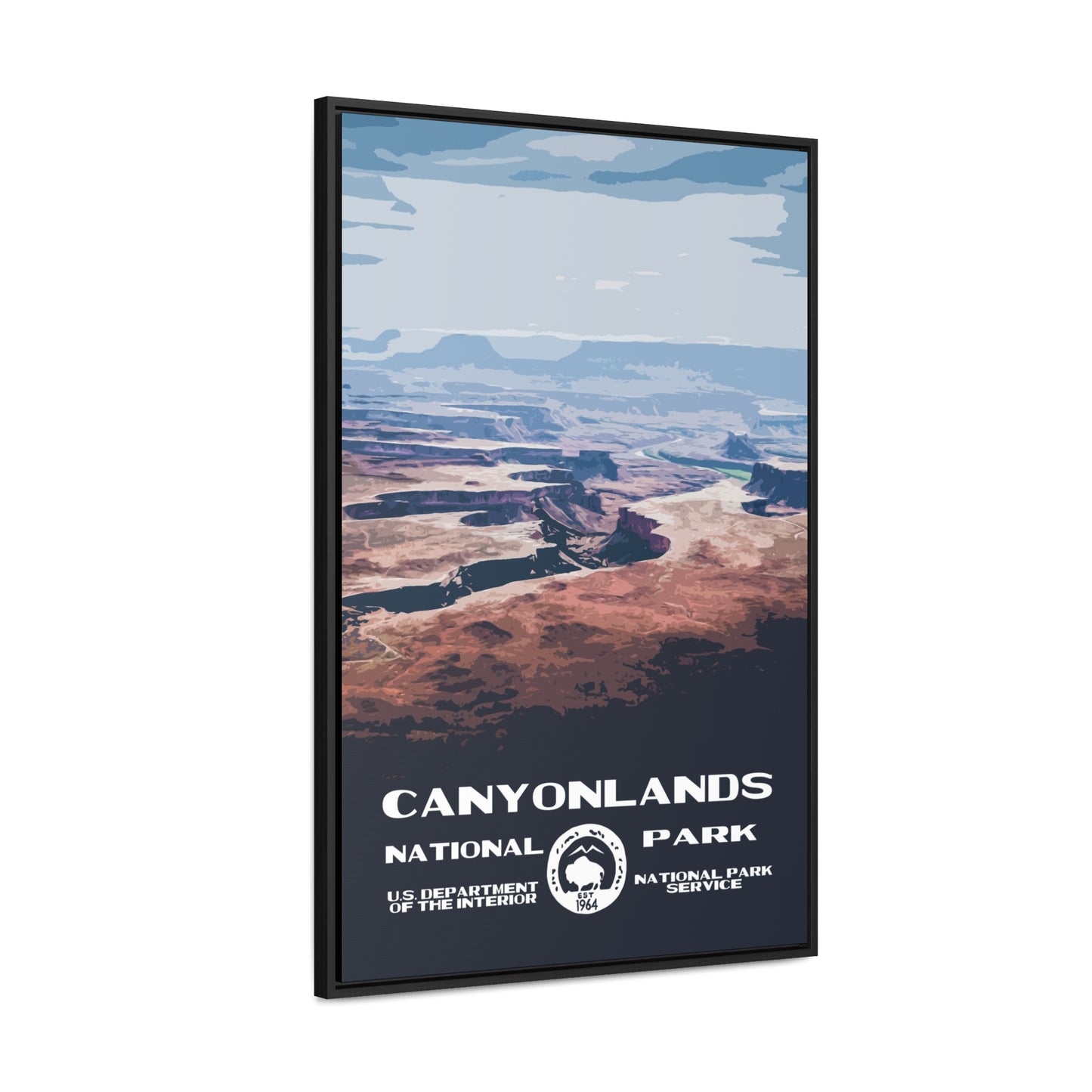 Canyonlands National Park Framed Canvas - WPA Poster