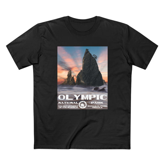 Olympic National Park T-Shirt - WPA Poster Design