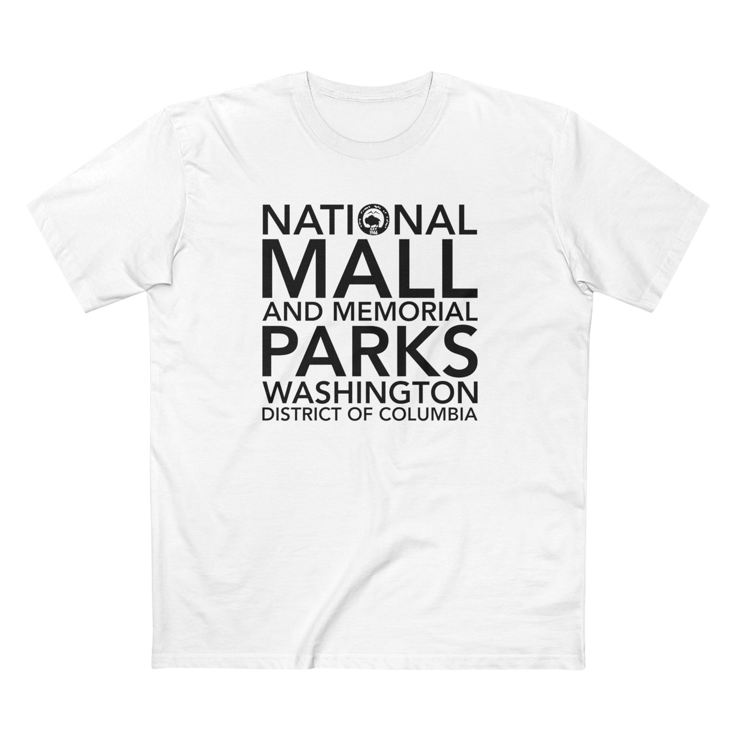 National Mall and Memorial Parks T-Shirt Block Text