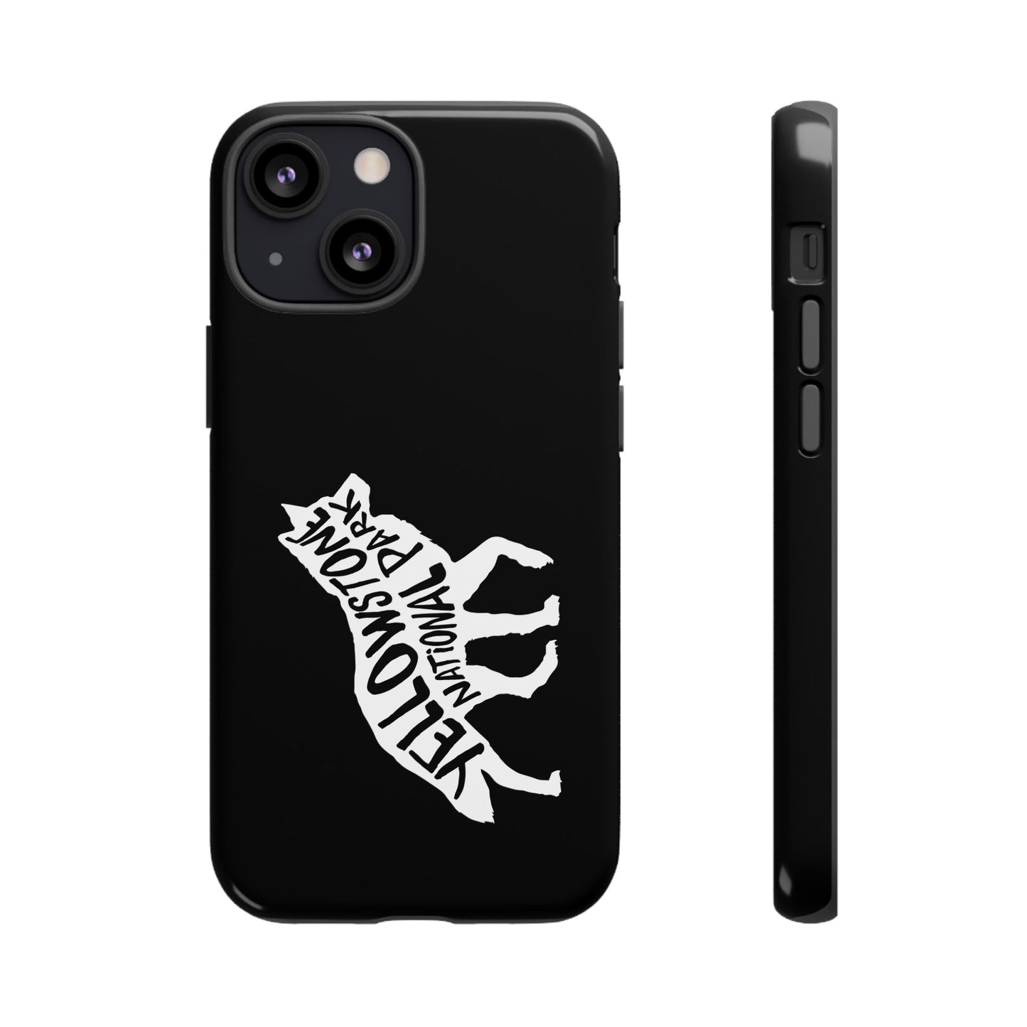 Yellowstone National Park Phone Case - Wolf Design