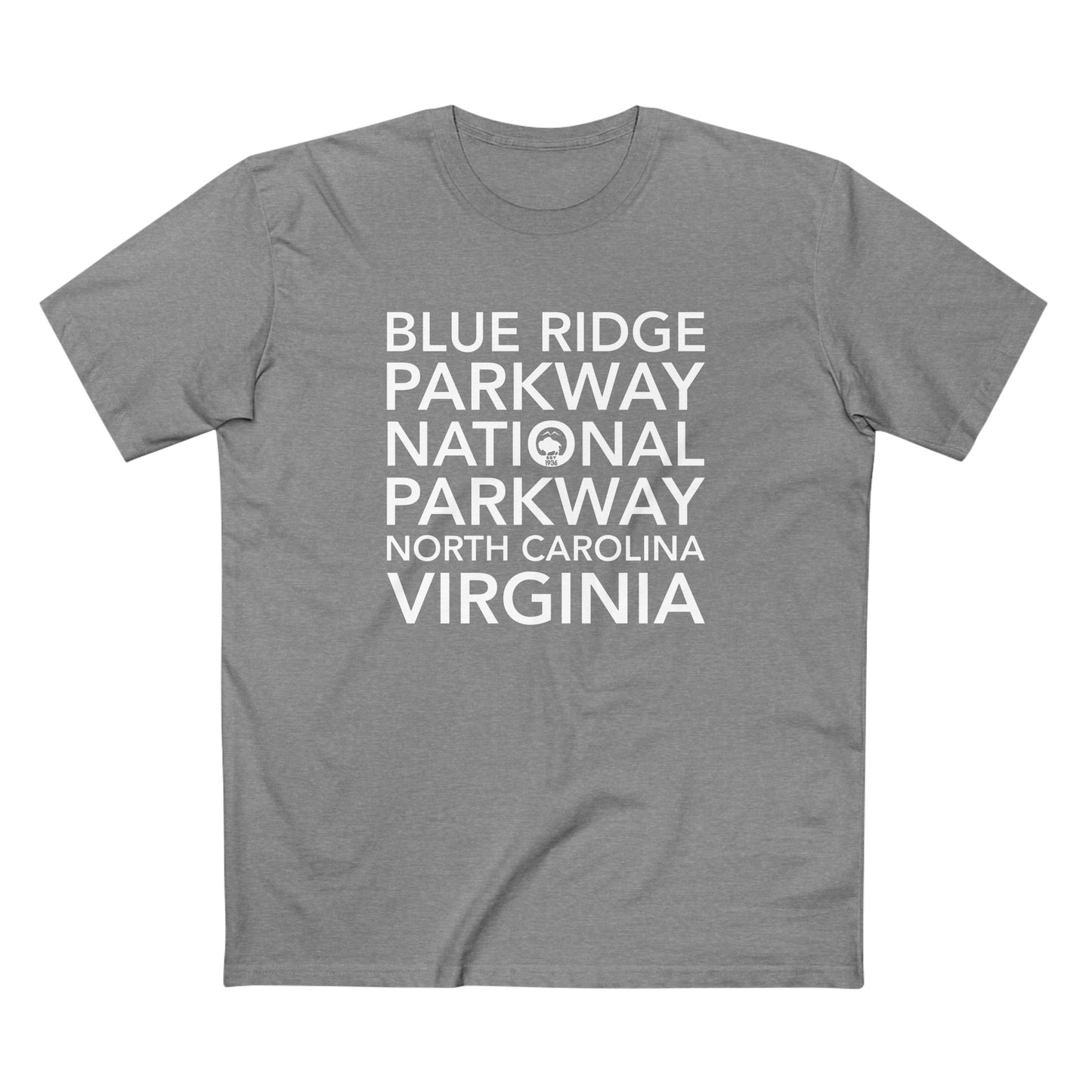 Blue Ridge Parkway T-Shirt Block Text