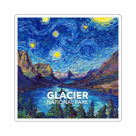 Glacier National Park Sticker - The Starry Night