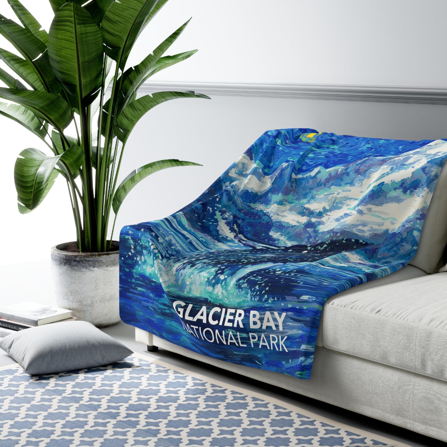 Glacier Bay National Park Sherpa Blanket - The Starry Night