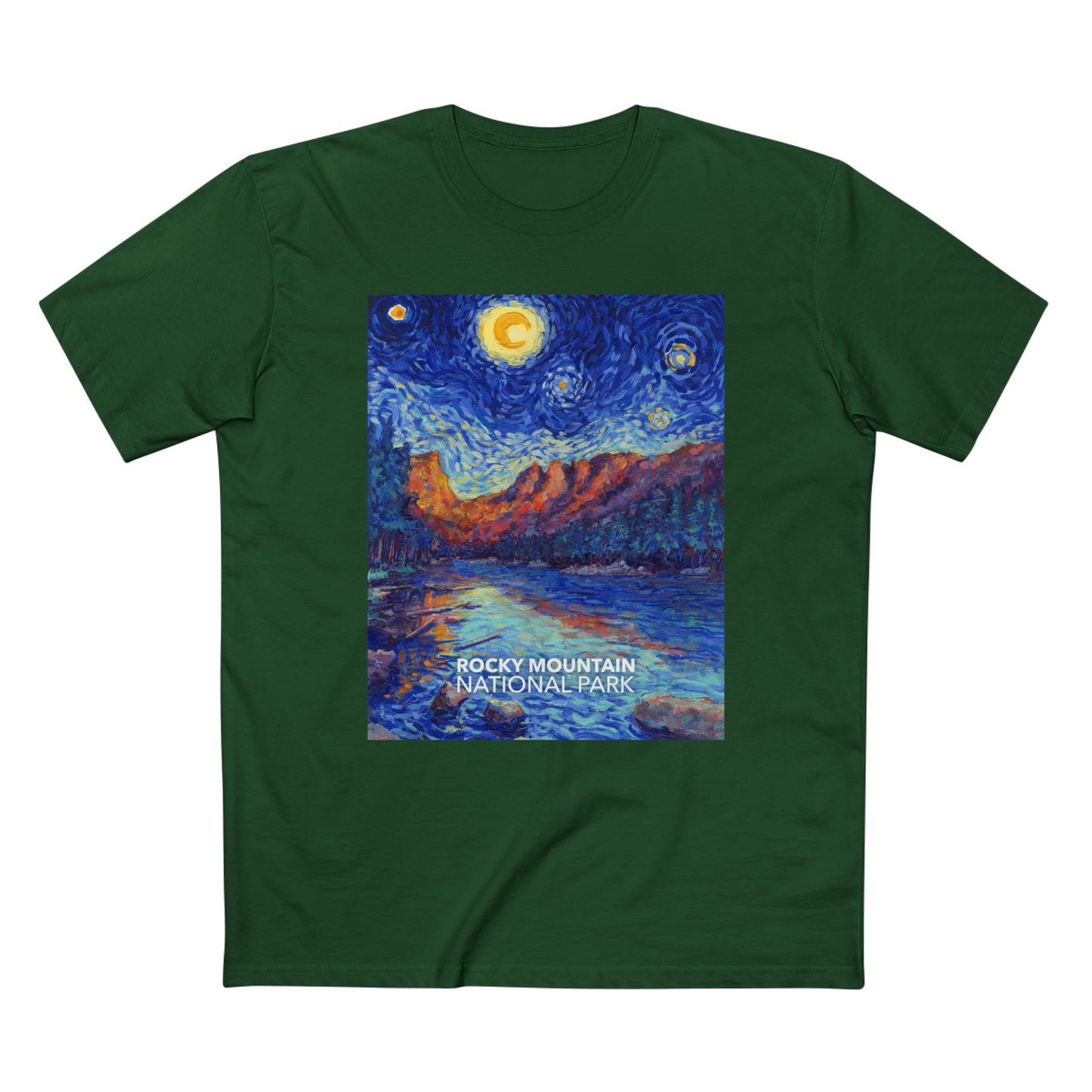 Rocky Mountain National Park T-Shirt - The Starry Night