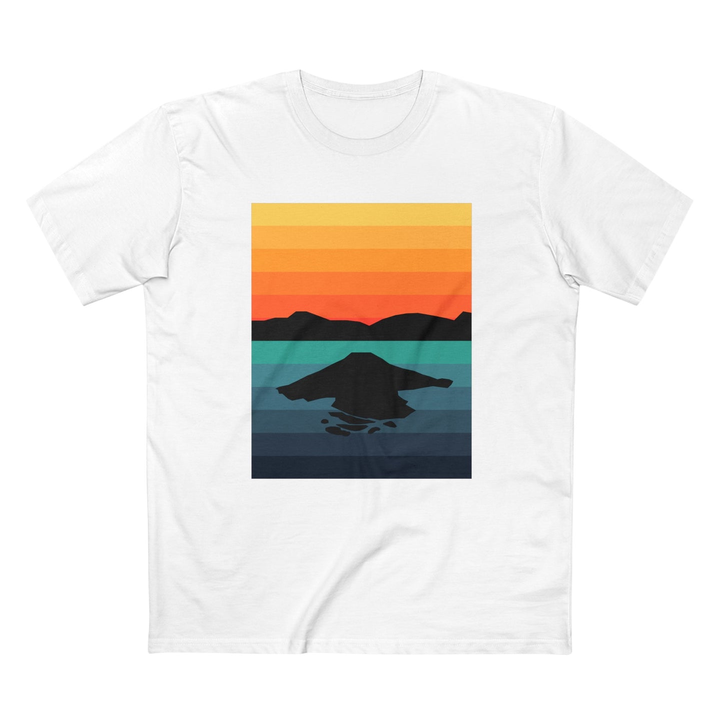 Crater Lake National Park T-Shirt - Gradient Poster Design