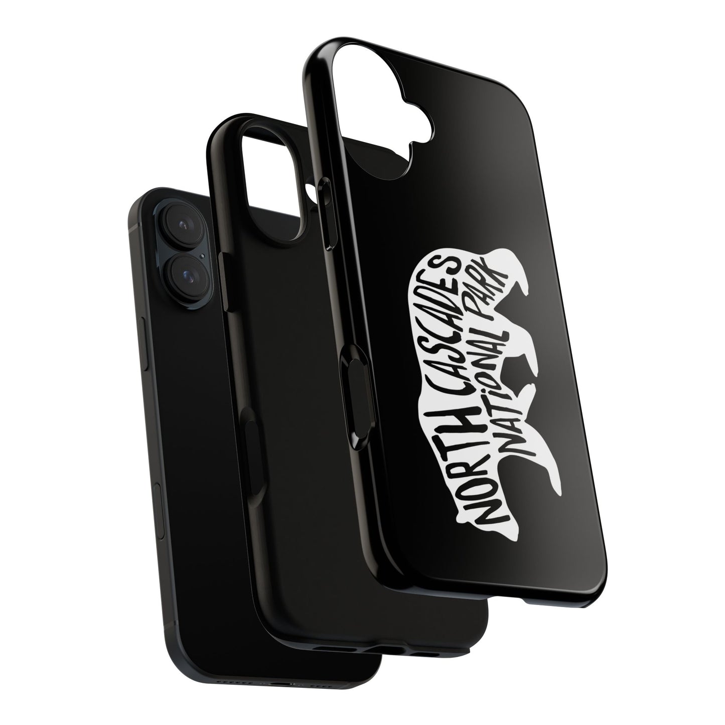 North Cascades National Park Phone Case - Black Bear Design