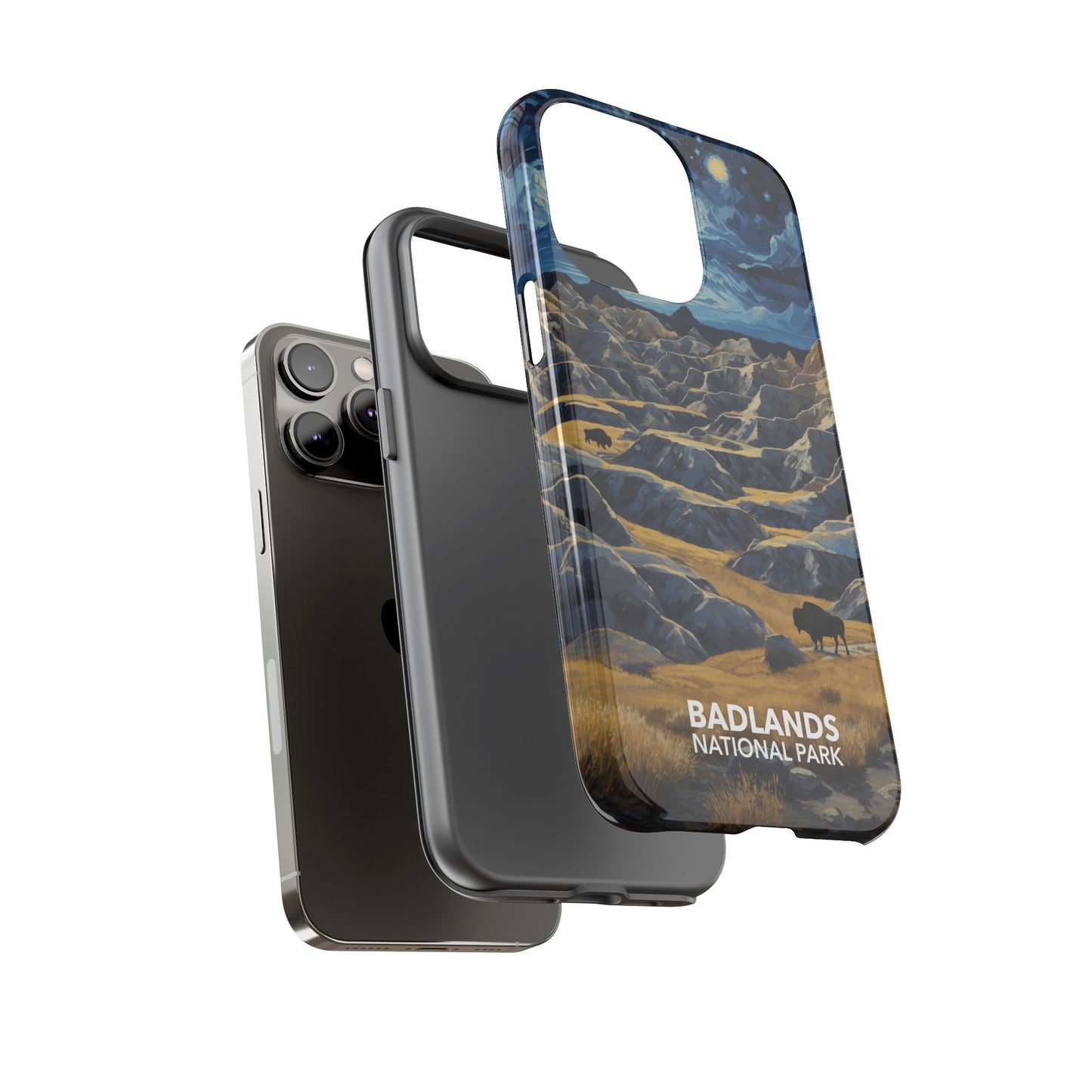 Badlands National Park Phone Case - Starry Night