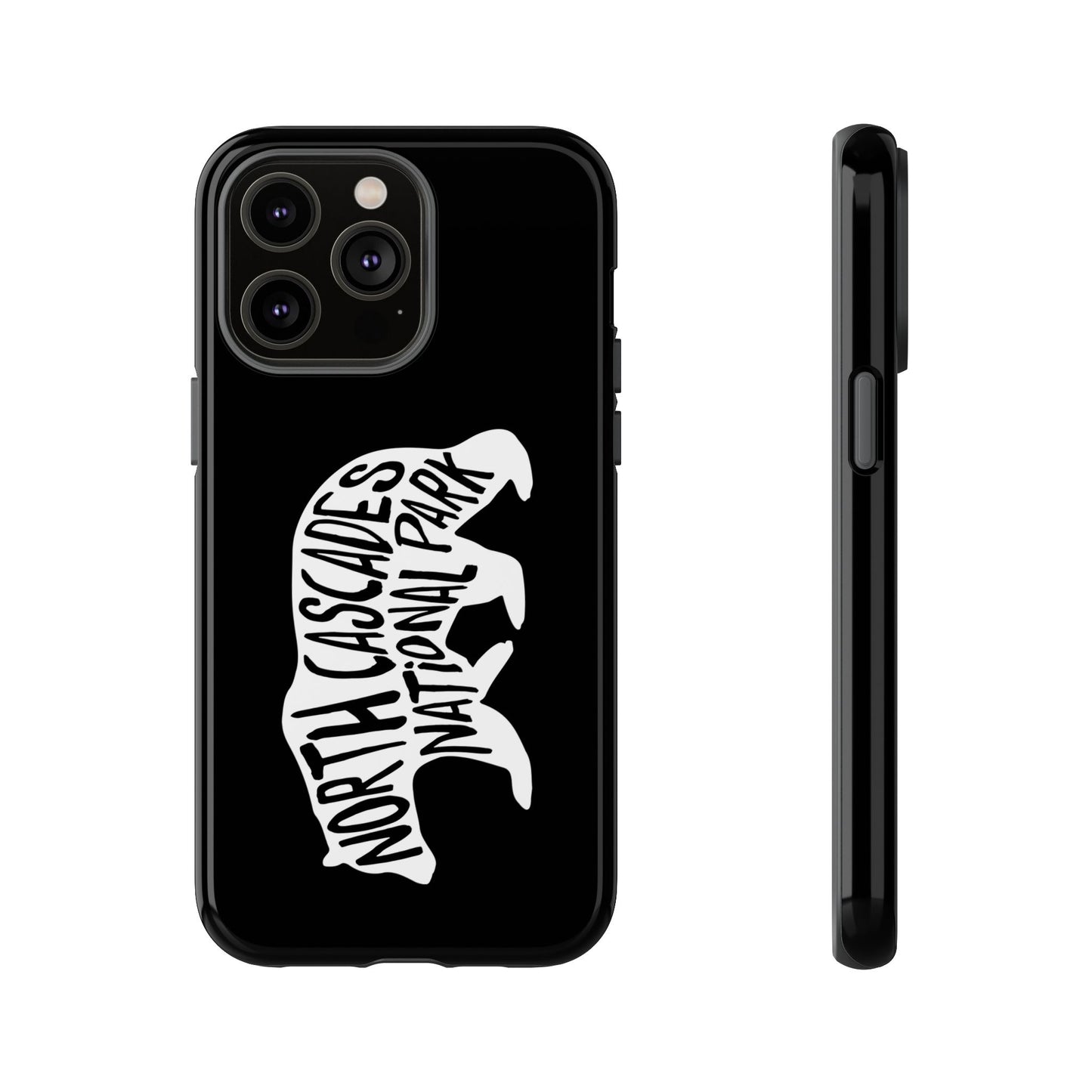 North Cascades National Park Phone Case - Black Bear Design