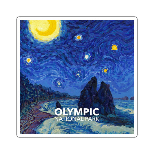 Olympic National Park Sticker - The Starry Night