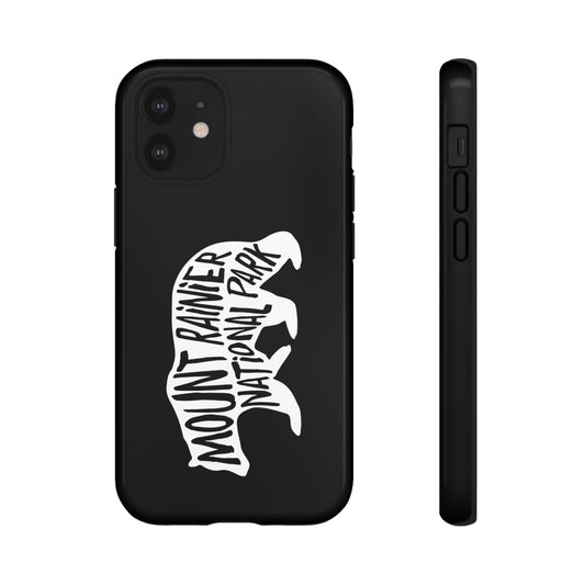 Mount Rainier National Park Phone Case - Black Bear Design