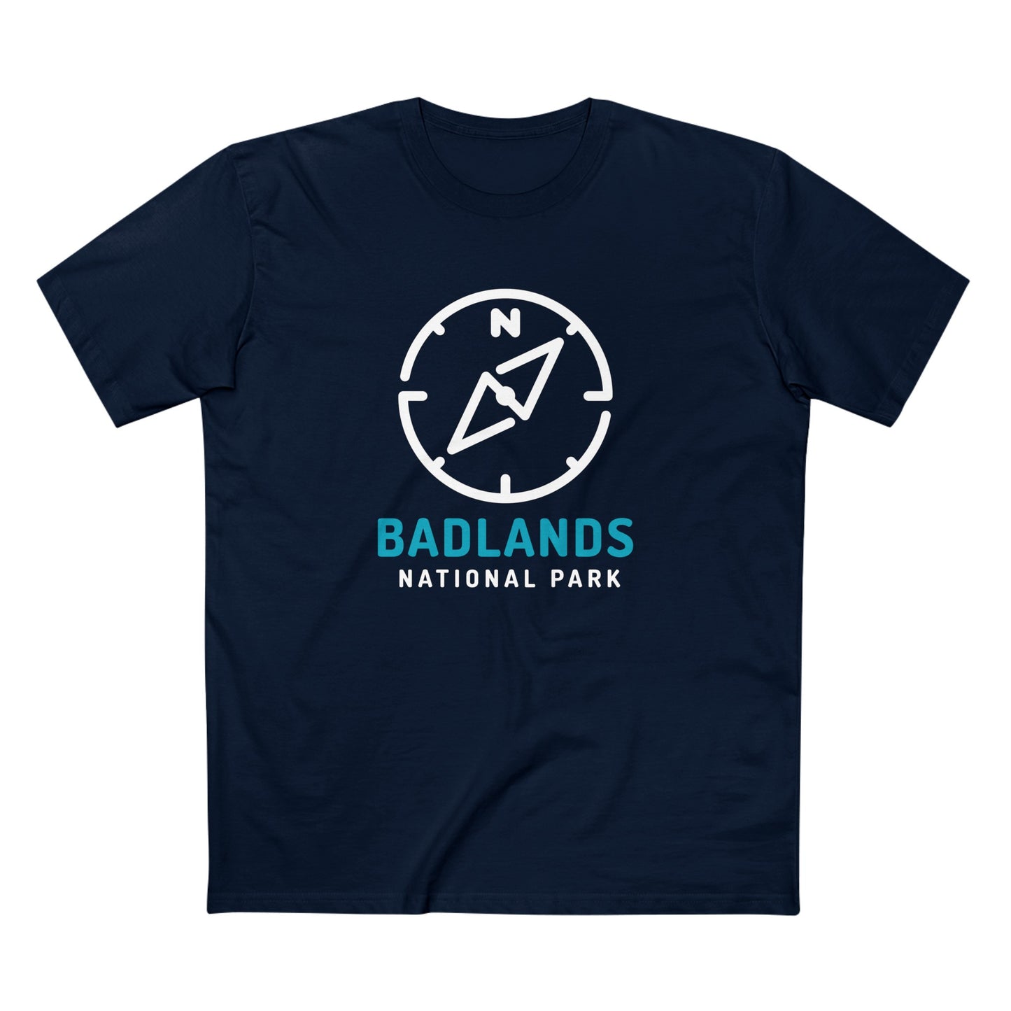 Badlands National Park T-Shirt Compass Design