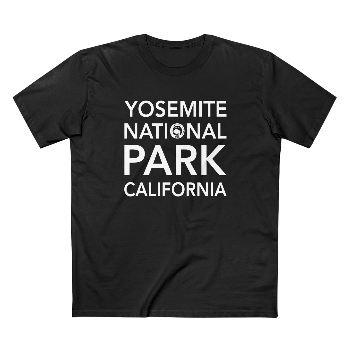 Yosemite National Park T-Shirt Block Text