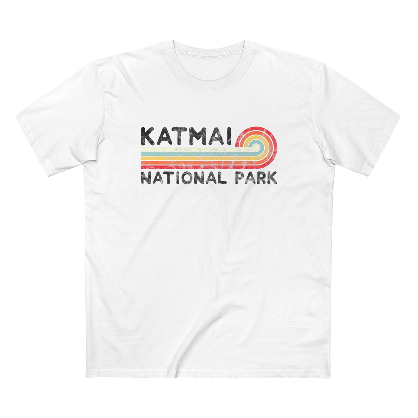 Katmai National Park T-Shirt - Vintage Stretched Sunrise