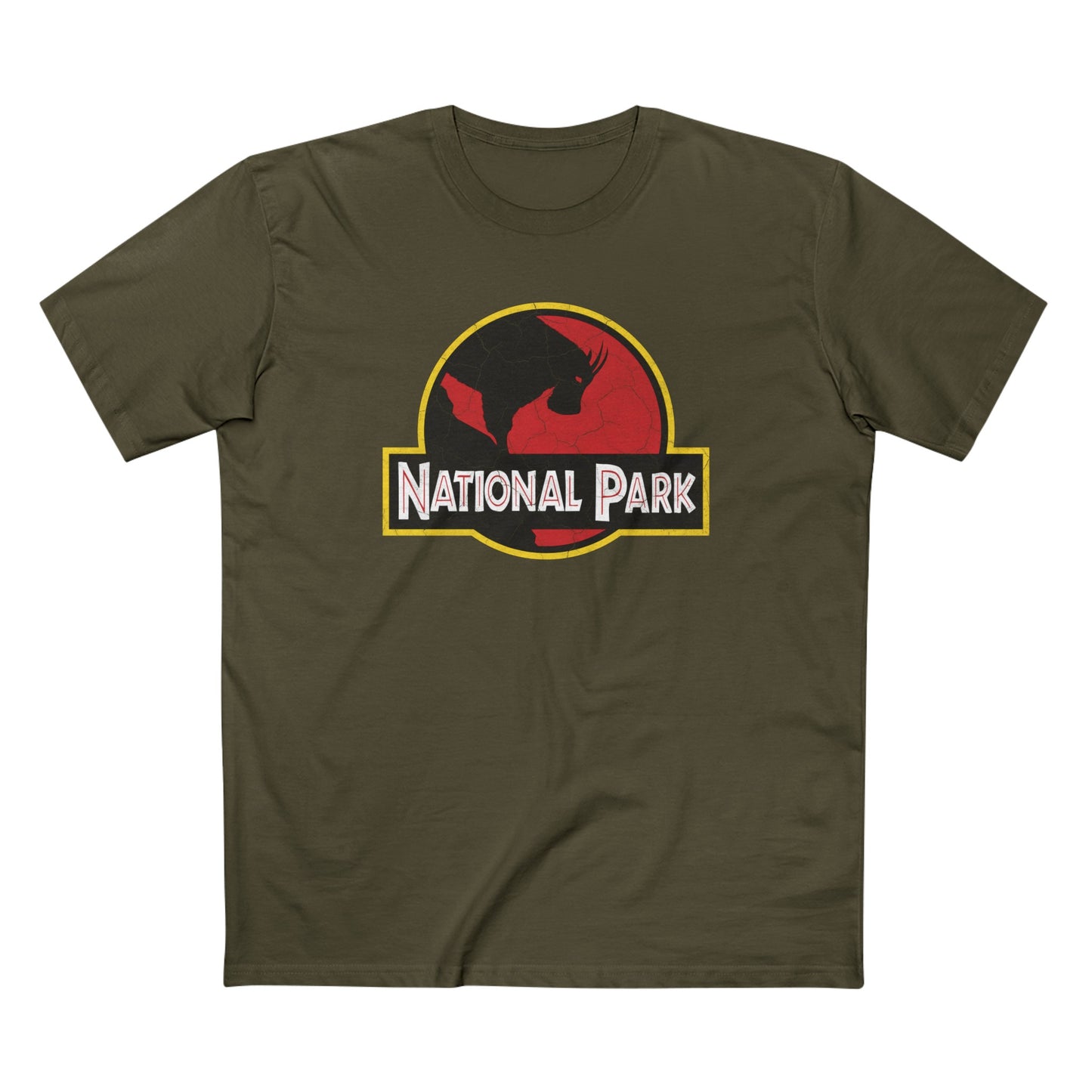 Mountain Goat National Park T-Shirt - Parody Logo