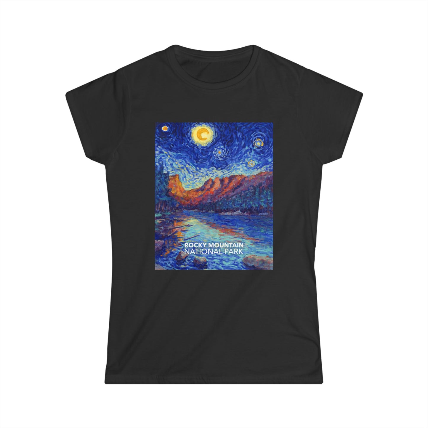 Rocky Mountain National Park T-Shirt - Women's Starry Night