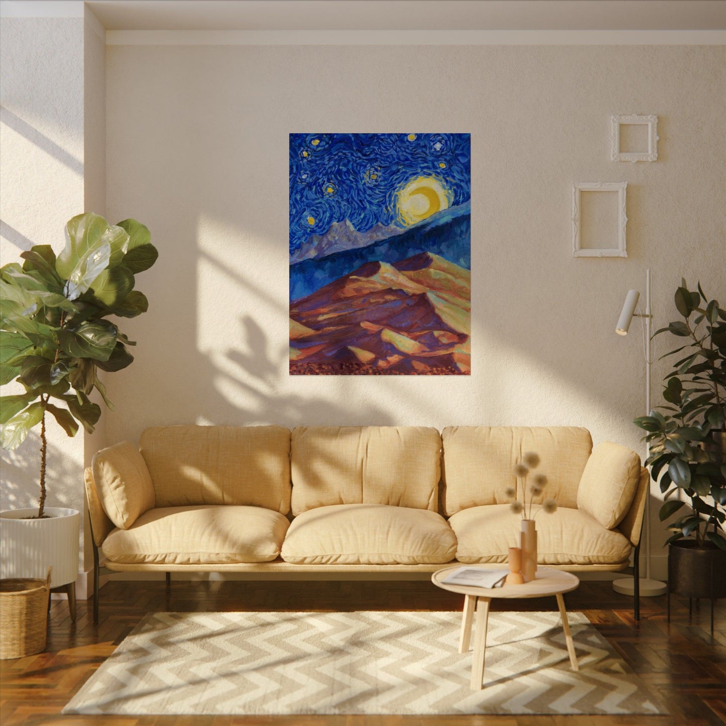 Great Sand Dunes National Park Starry Night Poster - Premium Textured Paper