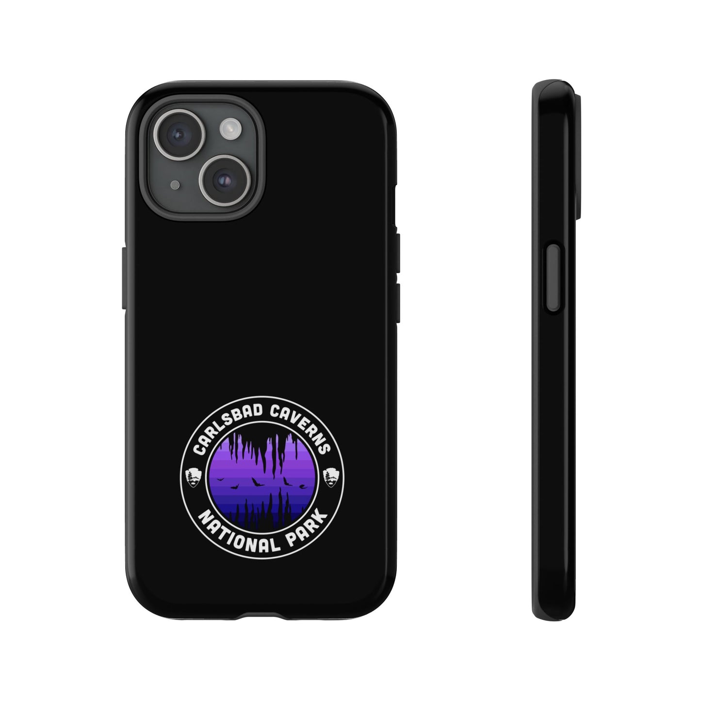 Carlsbad Caverns National Park Phone Case - Round Emblem Design