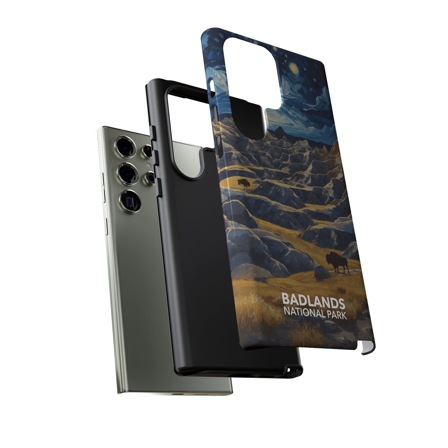 Badlands National Park Phone Case - Starry Night