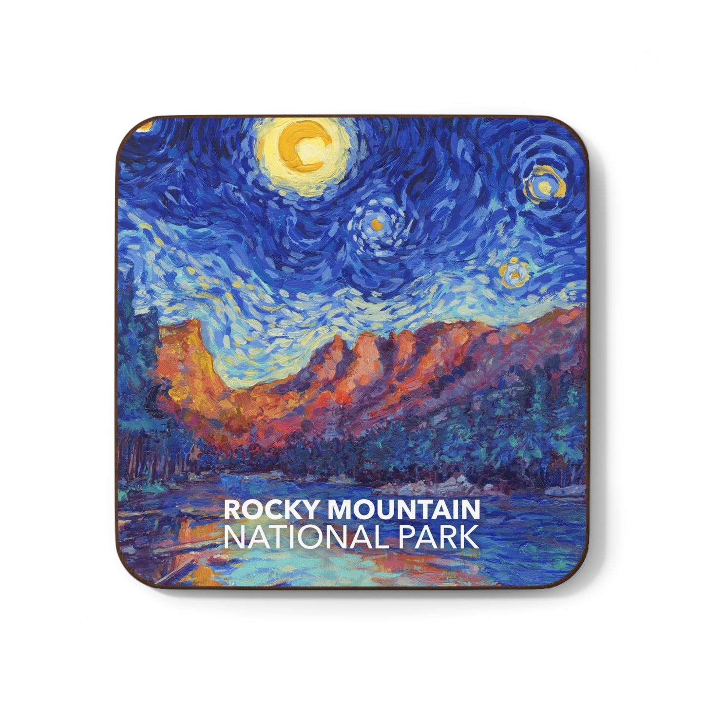 Rocky Mountain National Park Coaster - The Starry Night