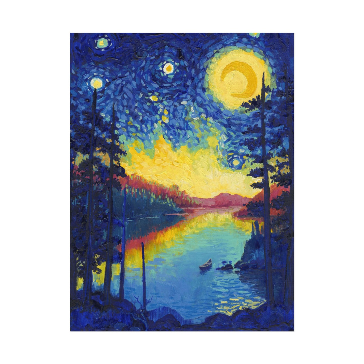 Voyageurs National Park Starry Night Poster - Premium Textured Paper