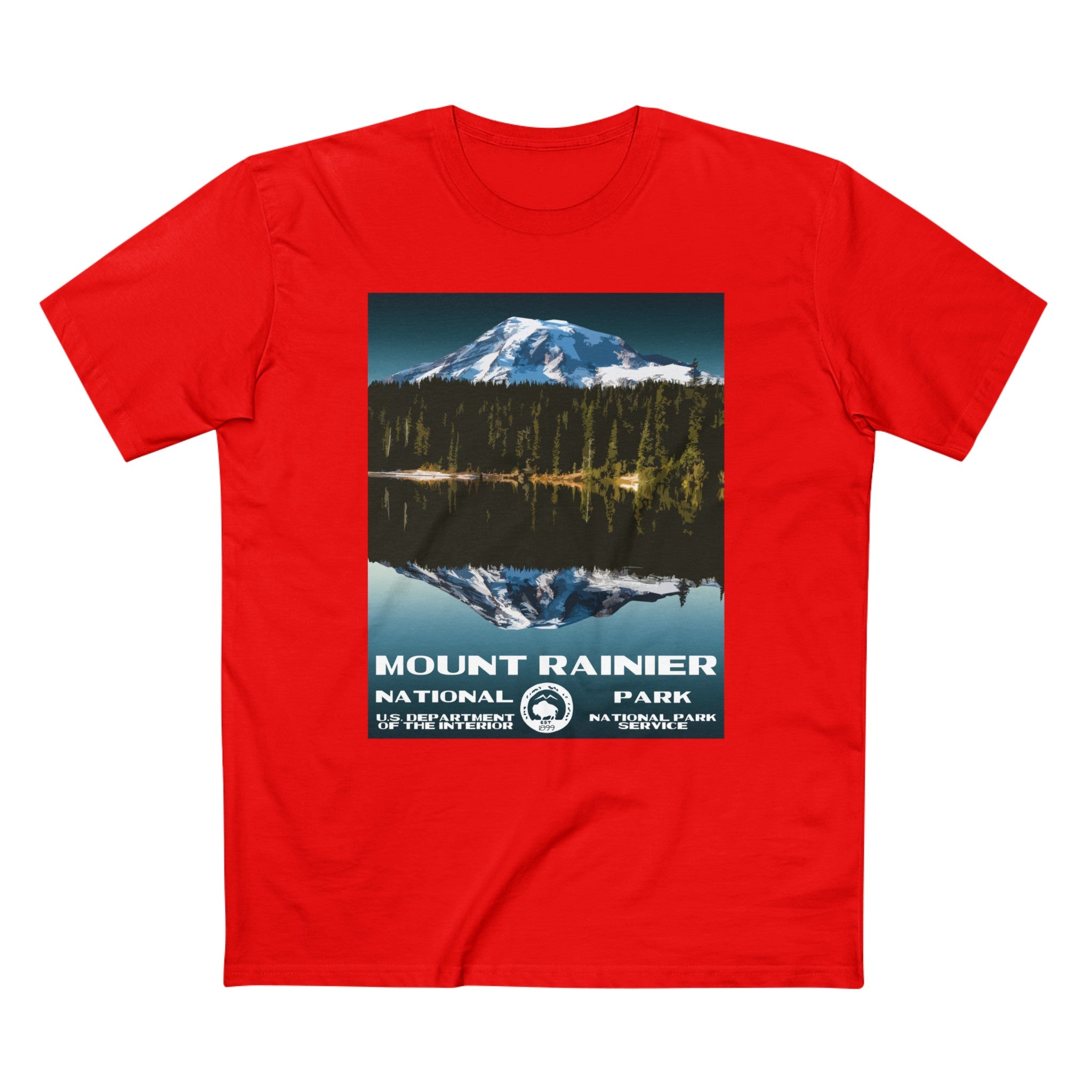 mt rainier design 販売済み t シャツ