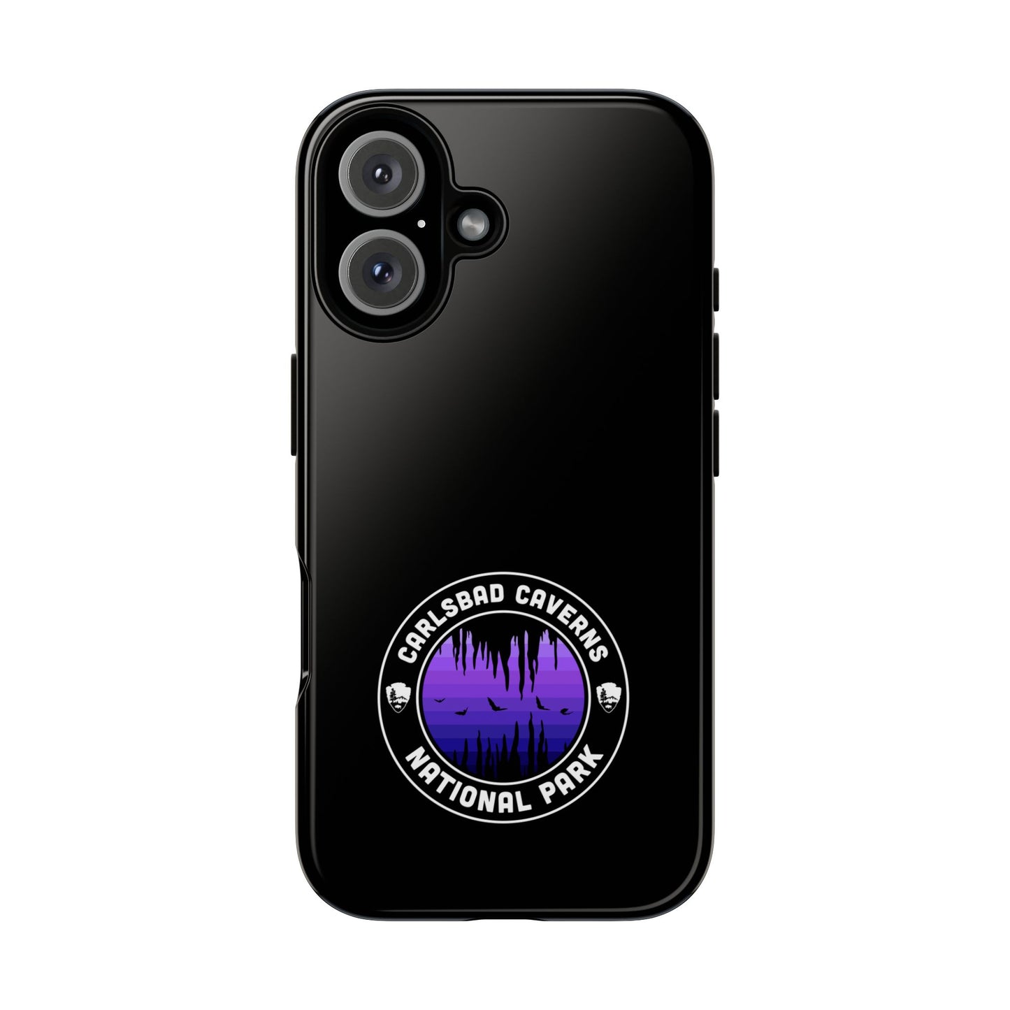 Carlsbad Caverns National Park Phone Case - Round Emblem Design