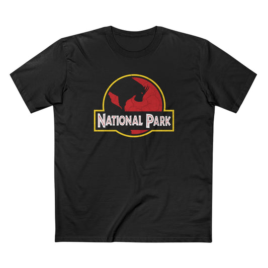 Mountain Goat National Park T-Shirt - Parody Logo