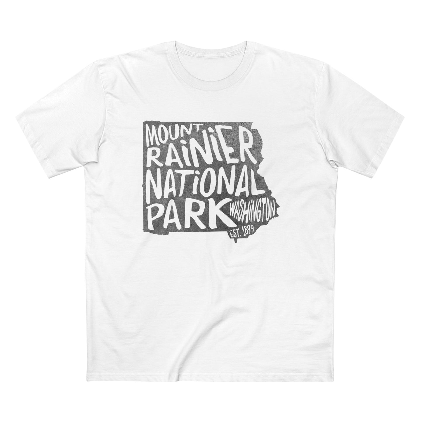 Mount Rainier National Park T-Shirt - Map