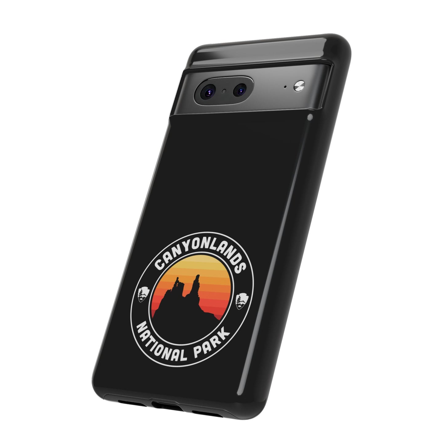 Canyonlands National Park Phone Case - Round Emblem Design