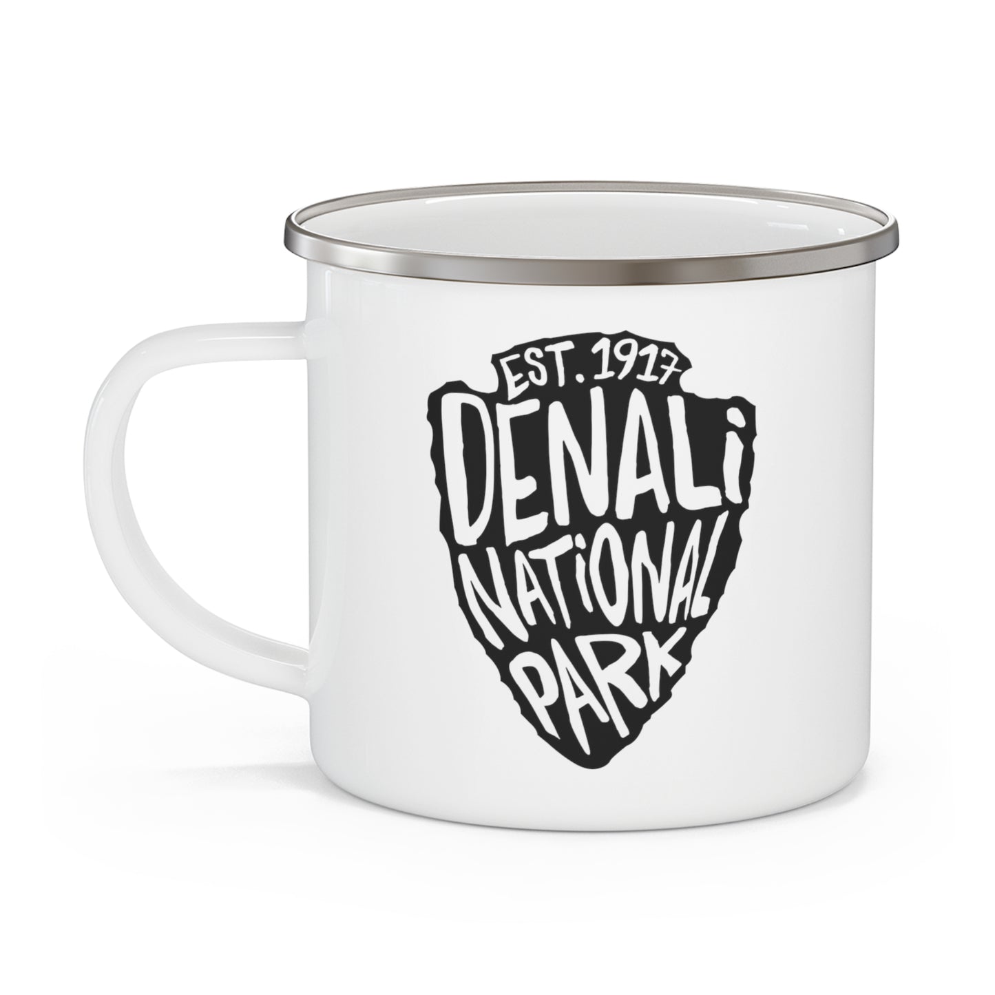 Denali National Park Enamel Camping Mug - Arrowhead