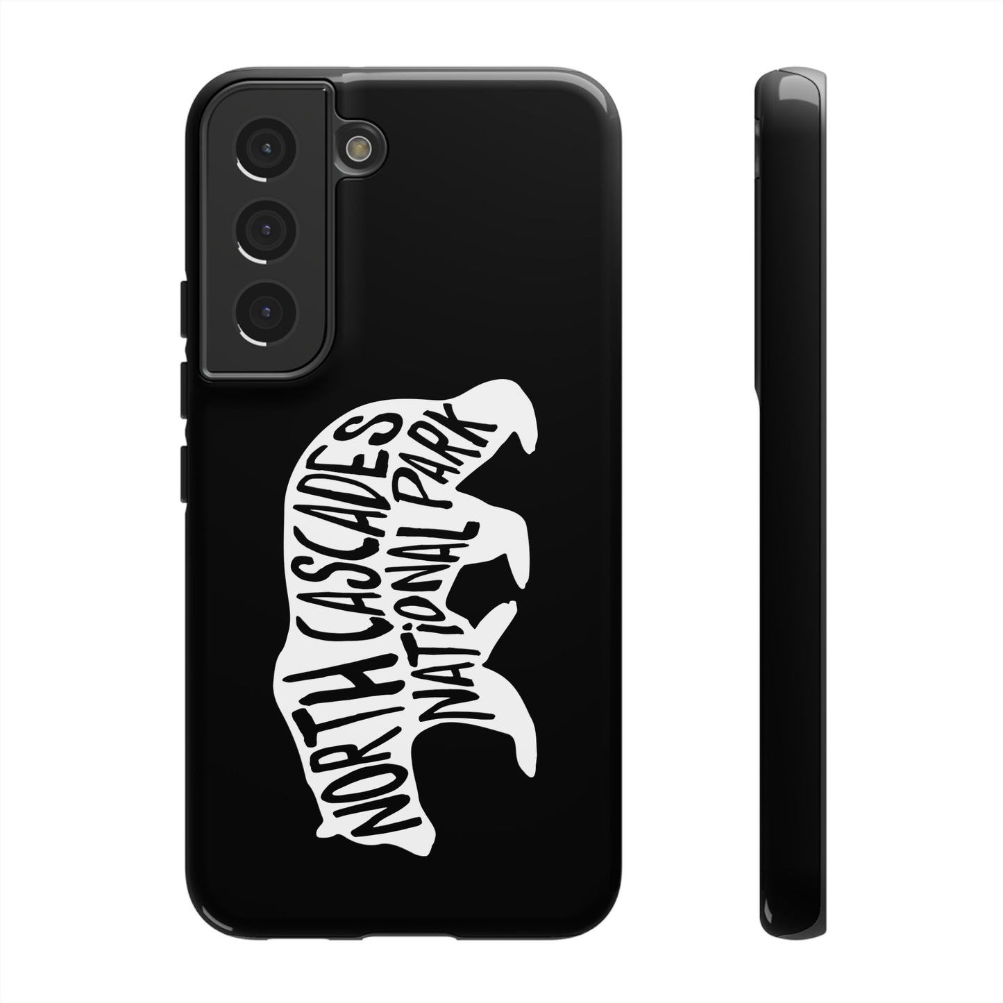 North Cascades National Park Phone Case - Black Bear Design