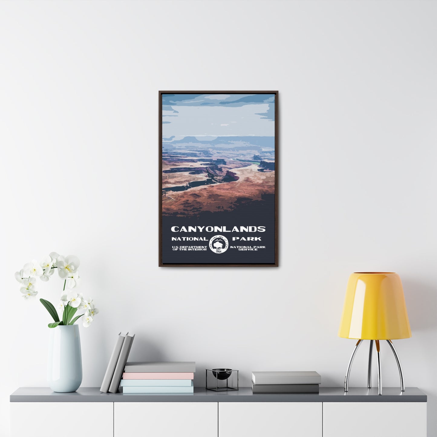 Canyonlands National Park Framed Canvas - WPA Poster