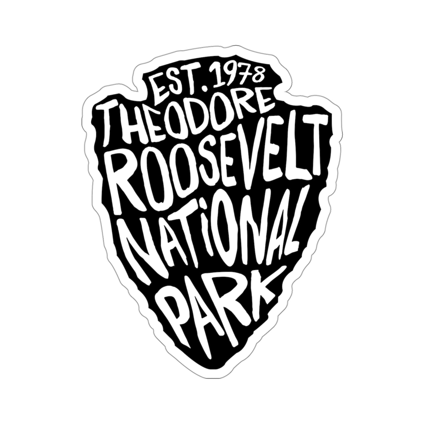 Theodore Roosevelt National Park Sticker - Arrow Head Design