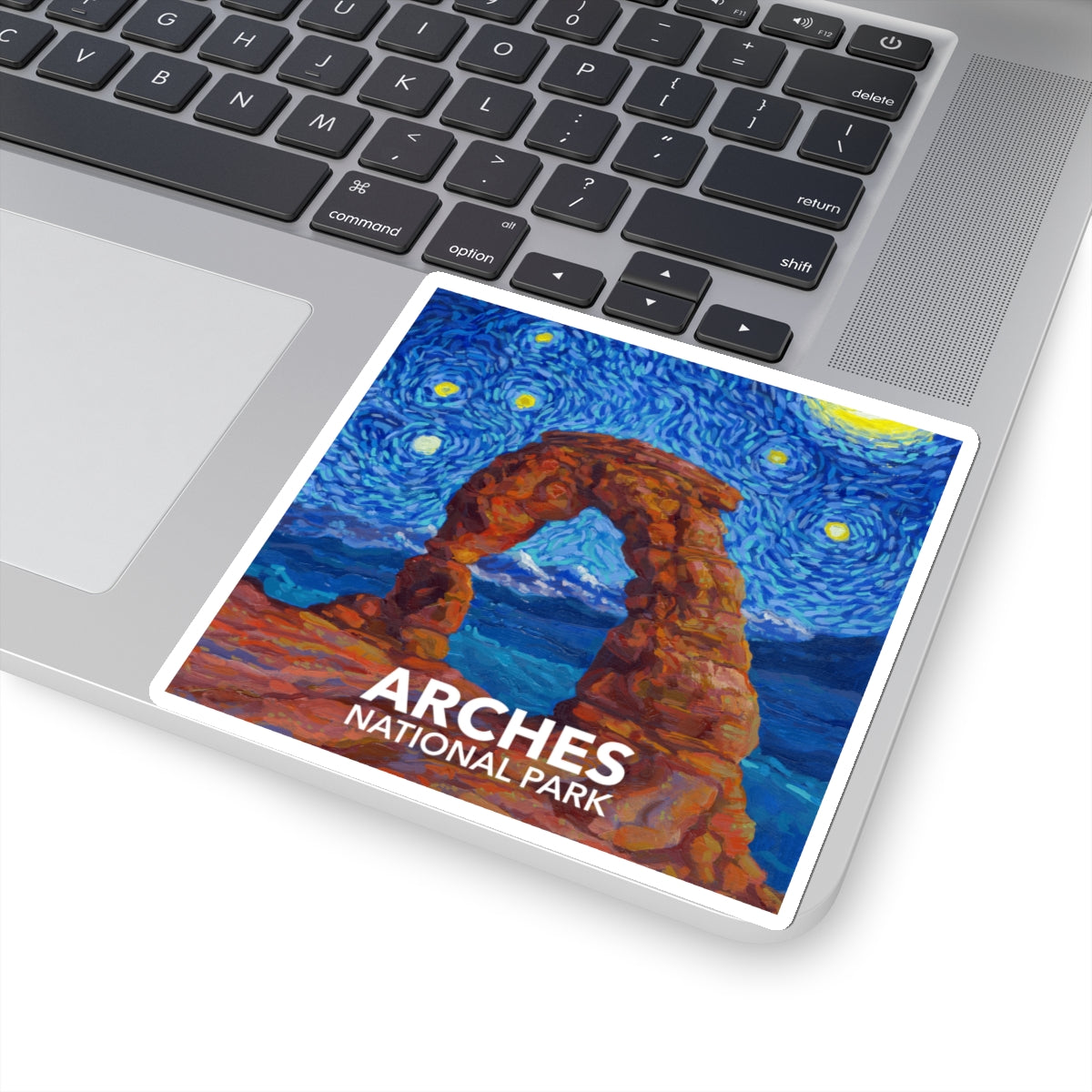 Arches National Park Sticker - The Starry Night