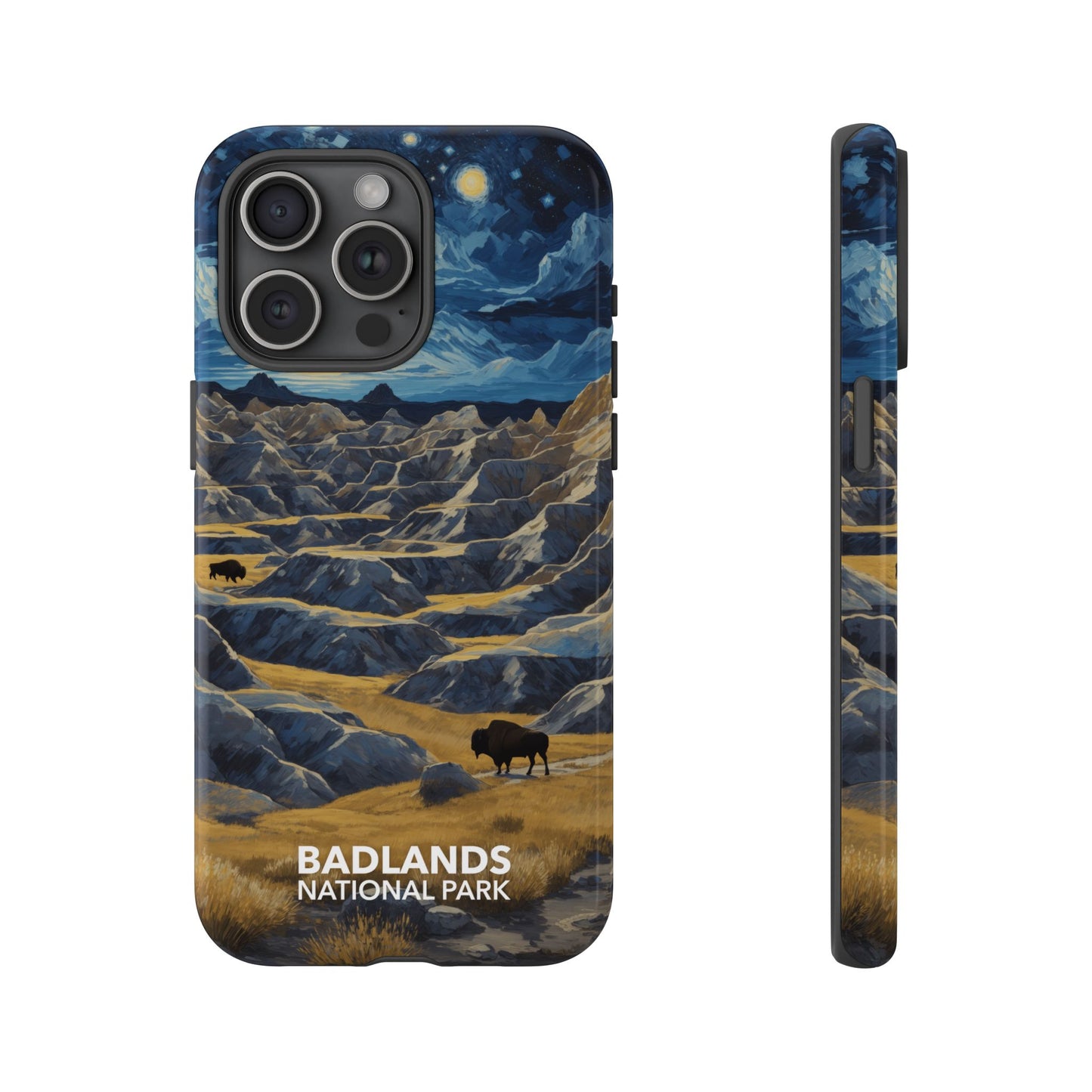 Badlands National Park Phone Case - Starry Night