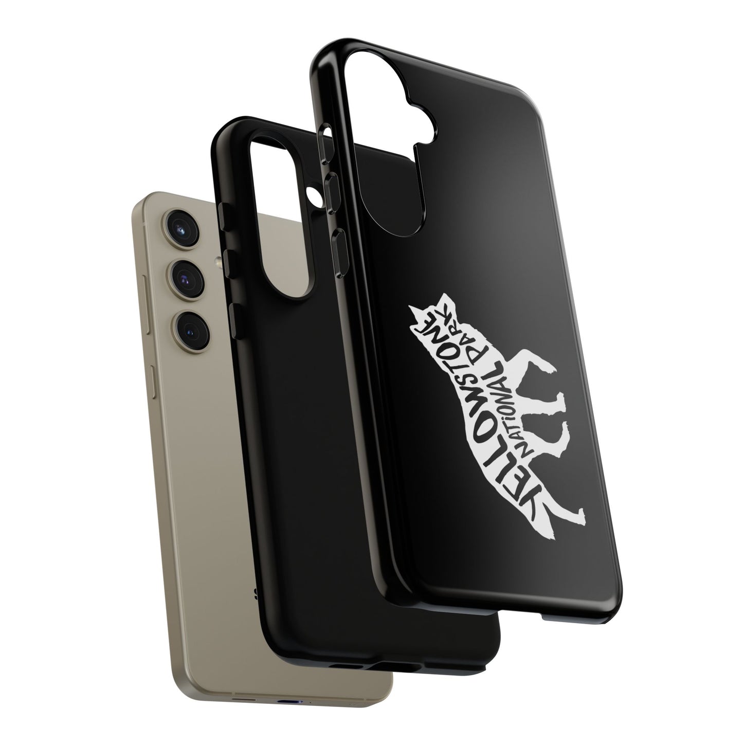 Yellowstone National Park Phone Case - Wolf Design