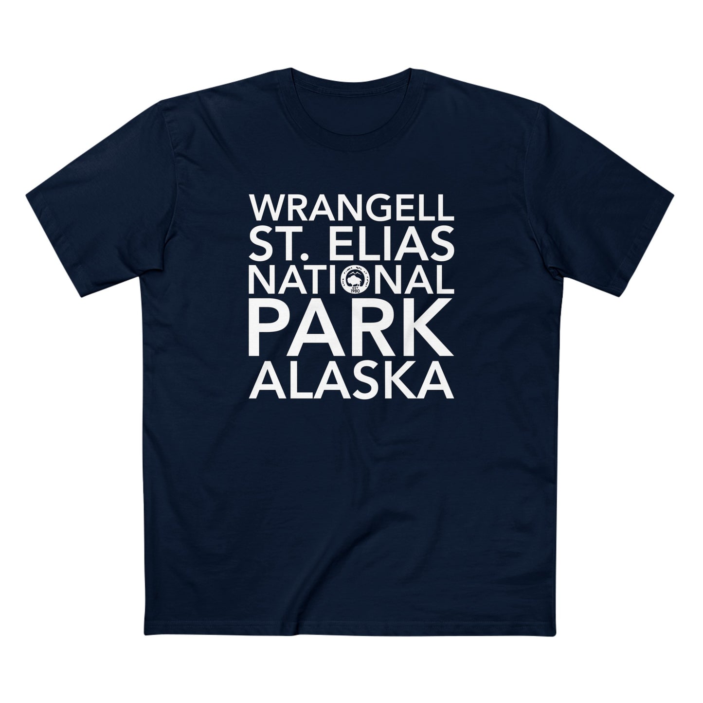 Wrangell St. Elias National Park T-Shirt Block Text