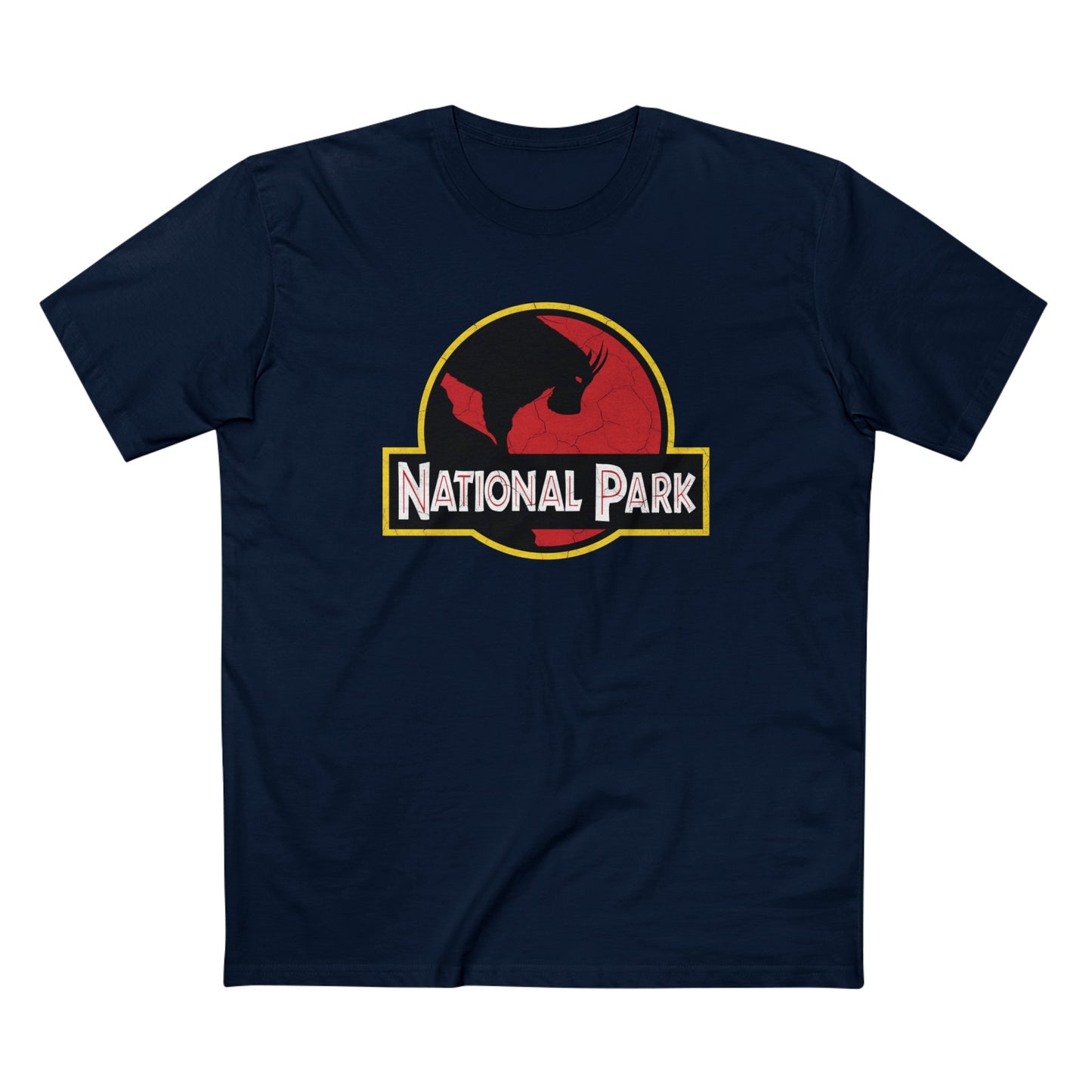 Mountain Goat National Park T-Shirt - Parody Logo