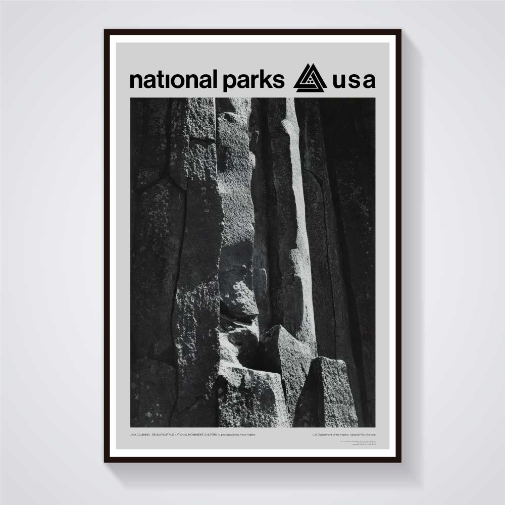 Devils Postpile National Monument Poster - Ansel Adams