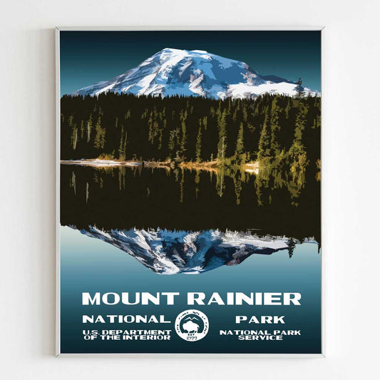 Mount Rainier National Park Poster