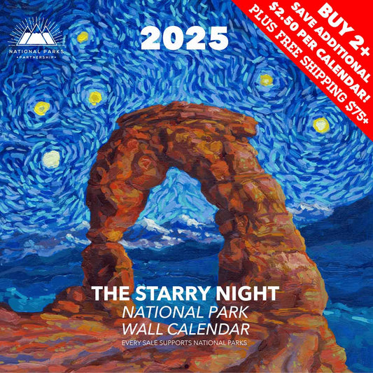 PREORDER SHIPS SEP/OCT - 2025 Starry Night National Park Calendar