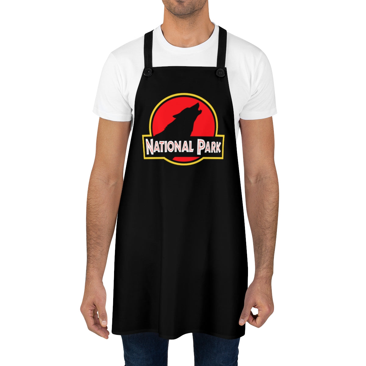 Wolf National Park Apron - Parody Logo