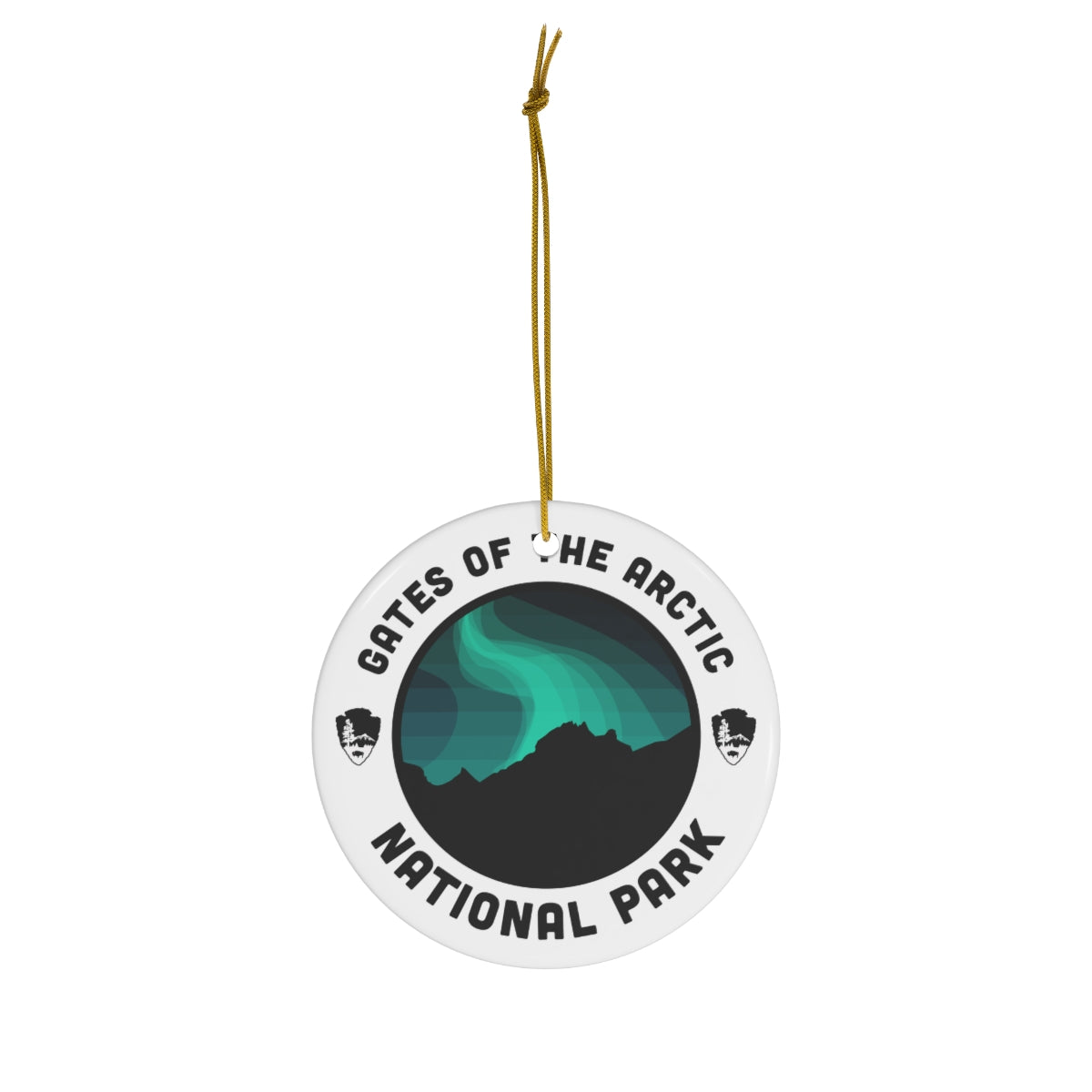 Gates of the Arctic National Park Ornament - Round Emblem Design