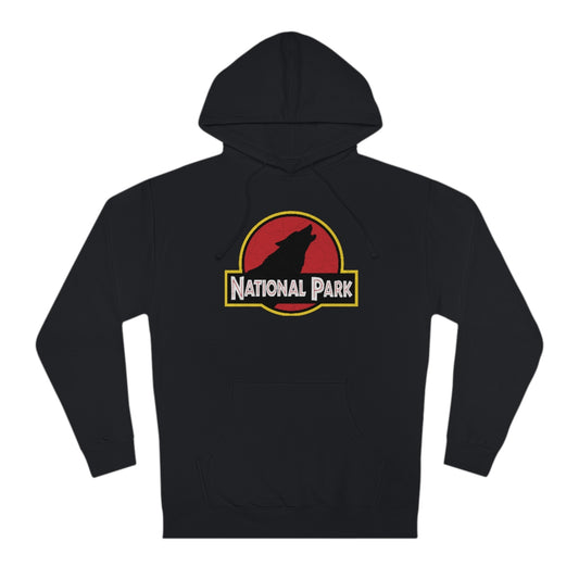 Wolf National Park Hoodie - Parody Logo